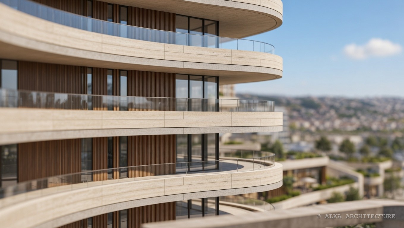 Cascade Heights — CURVED BALCONIES — VIEW